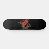 octopus die vecht met een haai skateboard deck (Horizontaal)