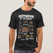 Octopus Dieren van het Werelddierlijk Zee T-shirt (Voorkant)