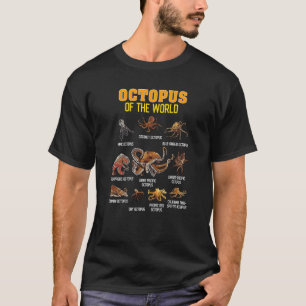 Octopus Dieren van het Werelddierlijk Zee T-shirt