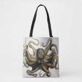 octopus druk over de Canvas tas van de Druk (Voorkant)