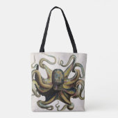  octopus druk over de Canvas tas van de Druk (Achterkant)