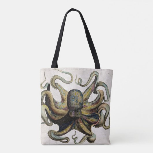  octopus druk over de Canvas tas van de Druk (Achterkant)