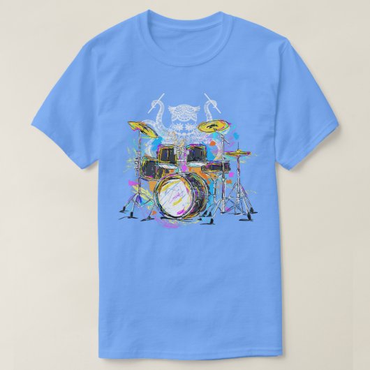 Octopus Drummer Octopus T-shirt (Design voorkant)