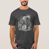 Octopus Drummer T-Shirt Grappig Muziek Cadeau (Voorkant)