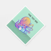 Octopus drumming servet (Hoek)