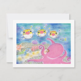 Octopus Egelveervis Muziek Bij Elke Gelegenheid Ka Bedankkaart