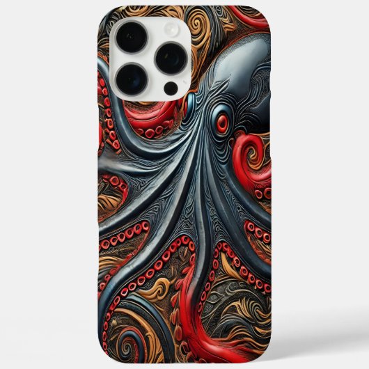 Octopus Elegance: levendig design Case-Mate iPhone Case (Achterkant)