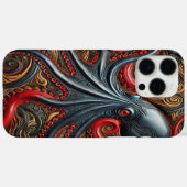 Octopus Elegance: levendig design Case-Mate iPhone Case (Achterkant (horizontaal))
