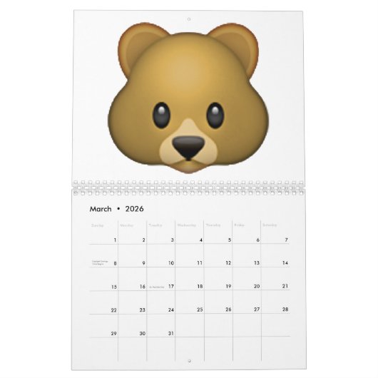 Octopus - Emoji Kalender (Mar 2026)