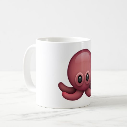 Octopus - Emoji Koffiemok (Voorkant links)