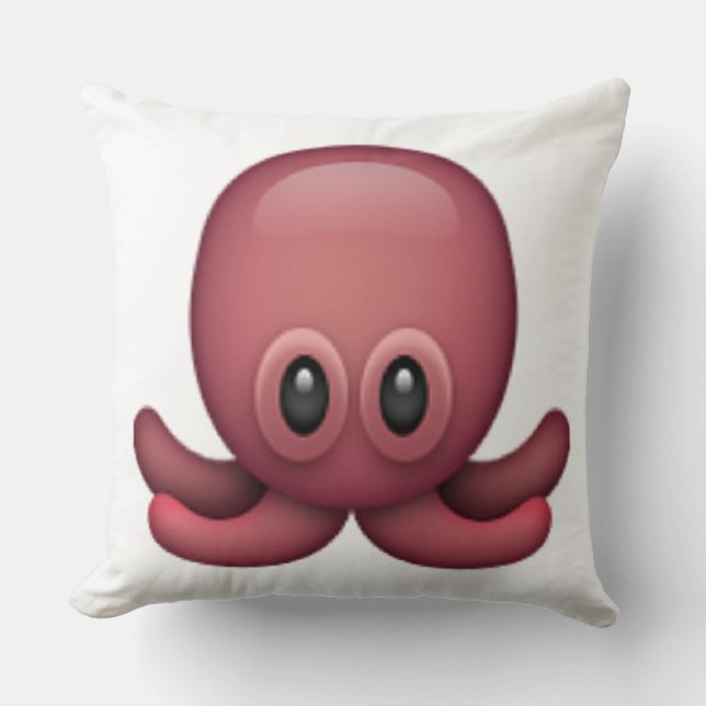 Octopus - Emoji Kussen (Voorkant)
