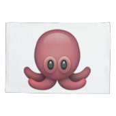 Octopus - Emoji Kussensloop (Achterkant)