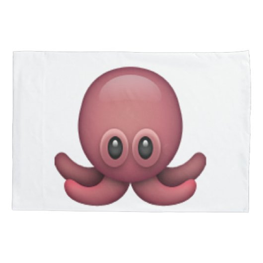 Octopus - Emoji Kussensloop (Achterkant)