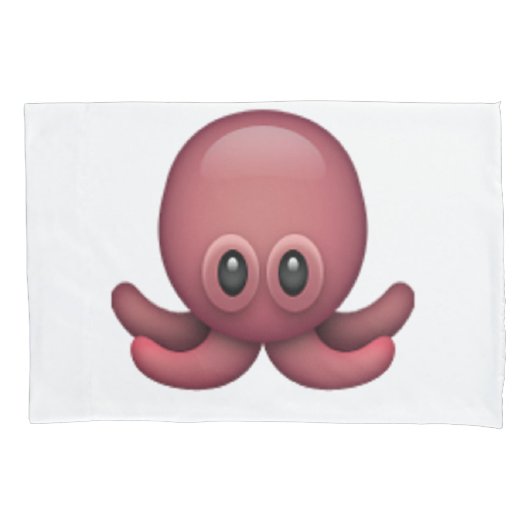 Octopus - Emoji Kussensloop (Voorkant)