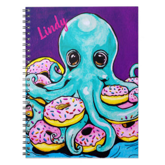 Octopus en donuts Spiral Photo Notitieboek