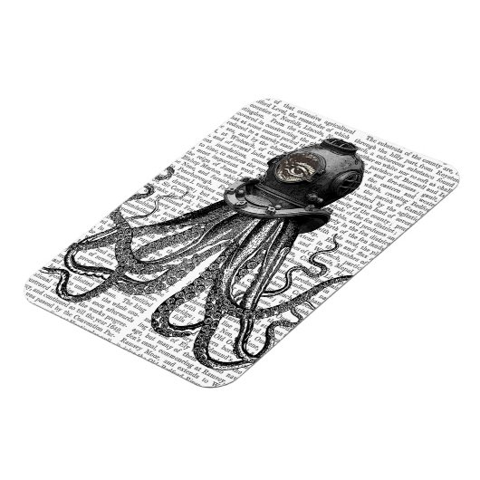 Octopus en duikhelm magneet (Linkerzijde)