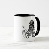 Octopus en duikhelm mok (Voorkant rechts)