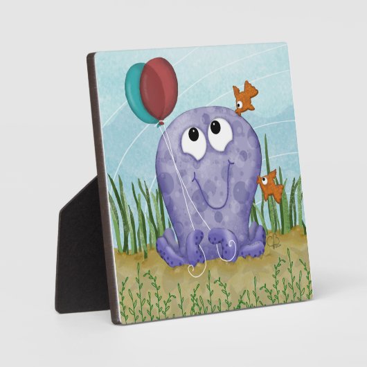 Octopus en Fishy Kisses Fotoplaat (Voorkant)