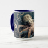 Octopus en Flowers Mok (Voorkant links)