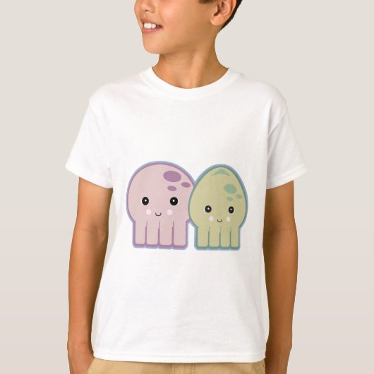 octopus- en inktvissen t-shirt (Voorkant)