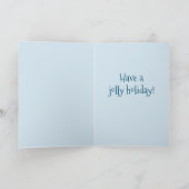 Octopus en kerststaart feestdagen kaart (Binnen)