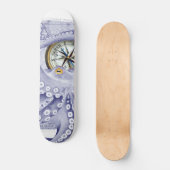 octopus en kompas Paars Persoonlijk Skateboard (Voorkant)