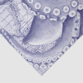 octopus en kompas Paars Tissuepapier (Detail)