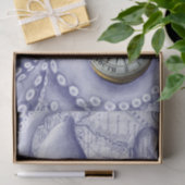 octopus en kompas Paars Tissuepapier (Geschenk)