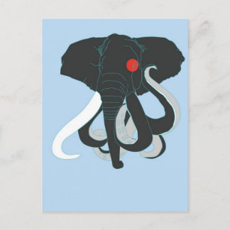 Octopus en olifant briefkaart