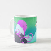 octopus en pinguïn - mok (Voorkant links)