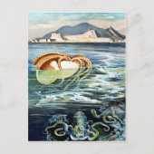  octopus en vierkant Briefkaart (Voorkant)