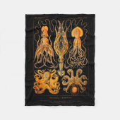 octopus en vierkant fleece deken (Voorkant)