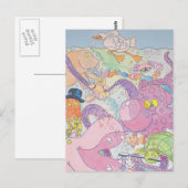 Octopus en vrienden briefkaart (Voorkant / Achterkant)