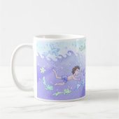 Octopus en vrienden (donker haar) koffiemok (Links)