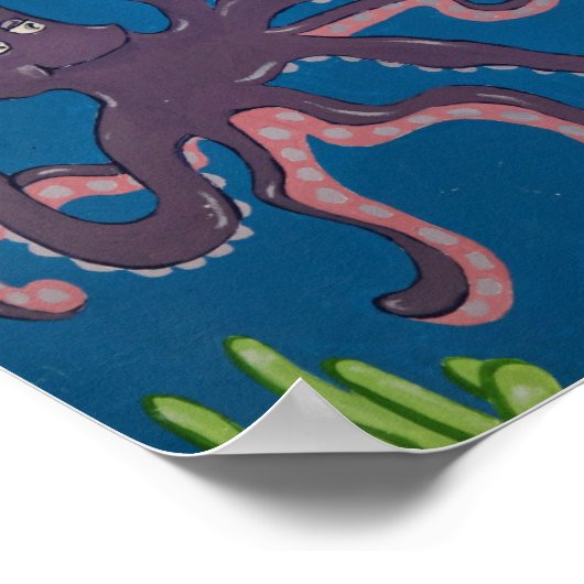 Octopus en vrienden poster (Hoek)