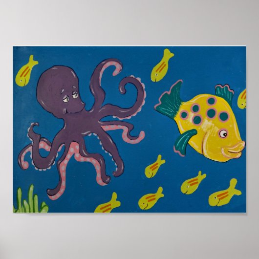 Octopus en vrienden poster (Voorkant)