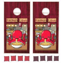 Octopus Eten Ramen Op Rood Hout – Ramen Love
