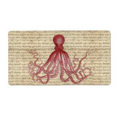octopus etiket (Voorkant)