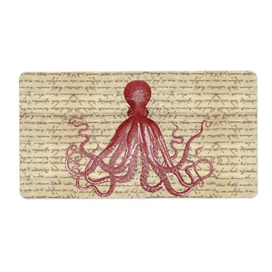 octopus etiket (Voorkant)