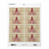 octopus etiket (Full Sheet)