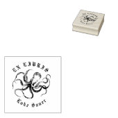 Octopus ex libris stempel (Gestempeld)