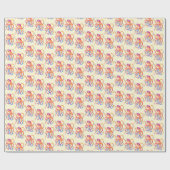 Octopus extra armen voor knuffelen Whimsy verjaard Cadeaupapier (Vlak)