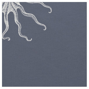 Octopus Fabric, marine Stof