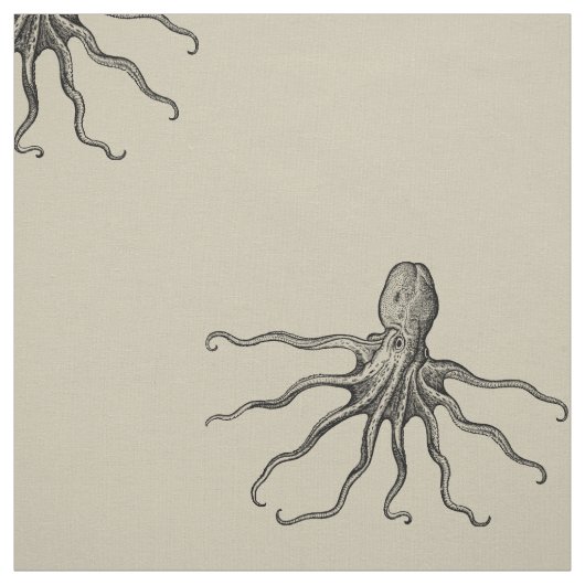 Octopus Fabric, Sandy Stof (Swatch)