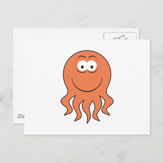Octopus Face Briefkaart (Voorkant / Achterkant)