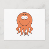 Octopus Face Briefkaart (Voorkant)