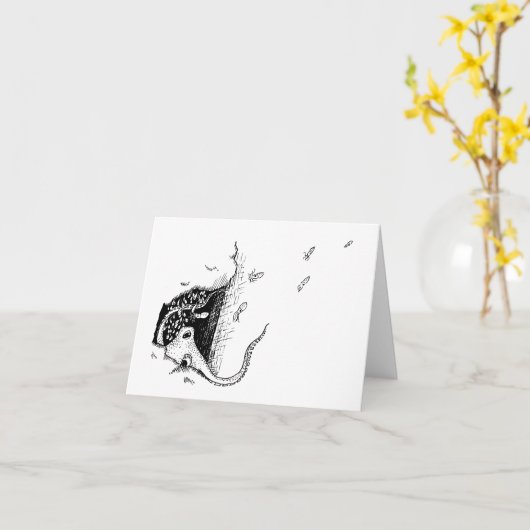 Octopus Farewell Kaart (Gele Bloem)