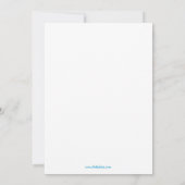 Octopus & Fish 5x7 Baby shower Uitnodiging (Achterkant)