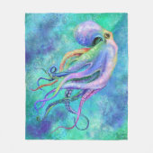 Octopus Fleece Blanket Deken (Voorkant)