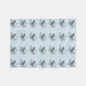 Octopus Fleece Blanket Deken (Voorkant (Horizontaal))